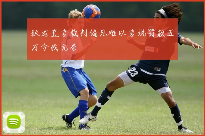 狄龙直言裁判偏见难以言说罚款五万令我无奈